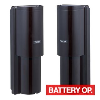 TAKEX, Photoelectric beam, Battery operated twin beams, 20m range, Rx & Tx, Requires 4 x LS33600 batteries,