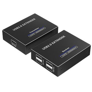 XTENDR, USB 2.0 fast Cat5E extender with 4 Port HUB, requires single Cat5e/6 cable, 100 metres over CatE, 150 metres over Cat6, 5V DC supplied,