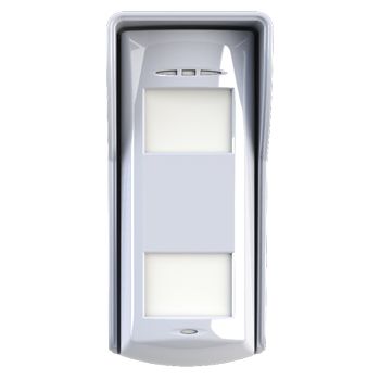 HIKVISION, Detector, Dual tech, Outdoor, Blue Wave technology, Auto sensitivity, Microwave + two PIR sensors, Pet immune to 24kg, 85 degrees, 12 x 12m coverage, 1 - 1.5m Mounting Height