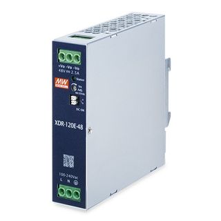 MEANWELL, Power supply, 120 Watt, Din rail mount, 48V DC,