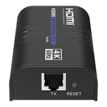 XTENDR, HDMI over IP Transmitter, 4K@60Hz, 120m over 1GB IP, HDMI loop out TX, HDCP2.2,1.4, Instant Preview, 5V DC-2A,