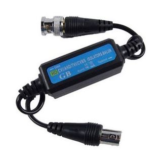 XTENDR, Passive Ground loop isolator, BG Blue, Supports HD formats up to 8MP, Slim line case, 75 Ohm, 25Hz-50MHz, Noise filtering, BNC male (130mm tail) to BNC female (130mm tail), Max 200m