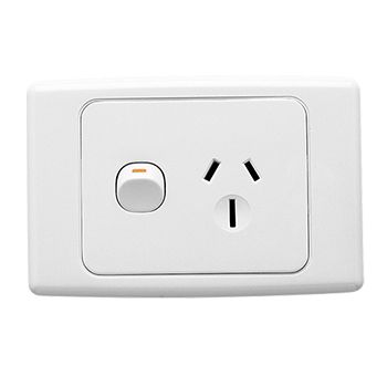 CLIPSAL, 2000 Series, Combination GPO, 1 Gang, White, 15A, 250V AC