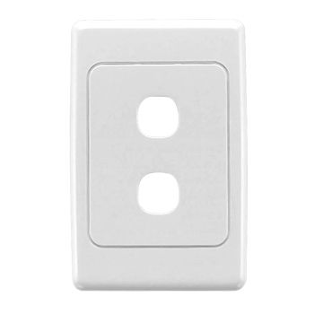 CLIPSAL, 2000 Series, Wall switch plate, 2 Gang, White