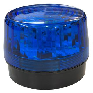 TAG, Strobe, Large, Blue, Round base, 12V DC,