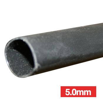 NETDIGITAL, Heat shrink tubing, Glue lined, Black, 5.0mm, 1.2m length, 3:1 shrink ratio,