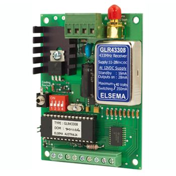 ELSEMA, Receiver, Gigalink, 8 Channel 433MHz, with 8 open collector output, 11.0 to28 V AC/DC