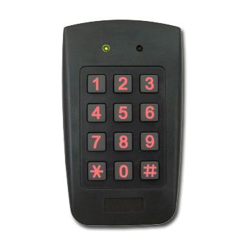 ROSSLARE, Keypad, Plastic body, 4x3 style, Standalone,  500 Users, Optical tamper switch, Lock and Aux outputs, Weather resistant, 12/24V AC/DC @ 135mA,