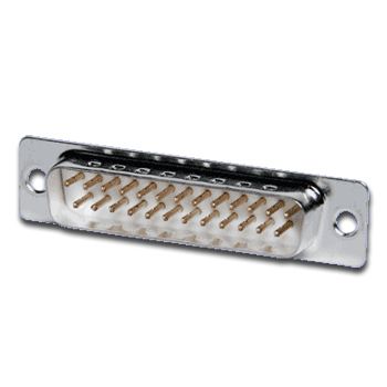 NETDIGITAL, Data connector, 25 pin male, Gold plated brass contacts, Low contact resistance, 1A,