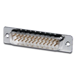 NETDIGITAL, Data connector, 25 pin male, Gold plated brass contacts, Low contact resistance, 1A,