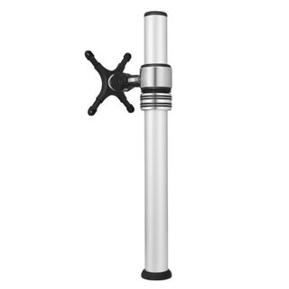 ATDEC, Visidec, Monitor bracket, Micro adjustable bracket, Desk mount, Polished, Suits LCD from 12" (30cm) - 24" (61cm), 8kg holding force, With desk clamp & bolt through options,