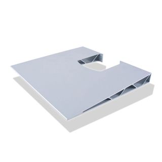ATDEC, Telehook, Cable manager shelves, Silver, Used in conjunction with cable manager (CH100212), Supports AV equipment up to 12kg, Support area 325 x 348mm, 2 per pack,