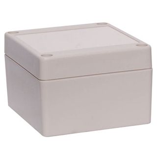 NETDIGITAL, Enclosure, ABS plastic, Grey, Weather resistant, IP65 rated, 85(L) x 80(W) x 55(D)mm,