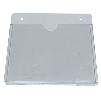 NETDIGITAL, Card holder, Flexible, Single sleeve, Clear, Portrait, With centre slot and holes, Ideal for single proximity/photo ID/smart/magstripe cards,