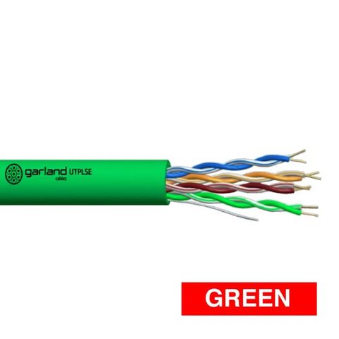 CABLE, Cat5E 4 pair 8 x 1/0.51 UTP green, 300m box,
