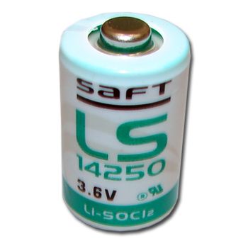 BATTERY, 3.6 Volt lithium 1/2 AA size,