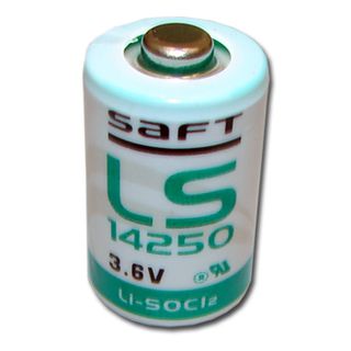 BATTERY, 3.6 Volt lithium 1/2 AA size,