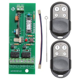 BOSCH, Wireless kit, Includes 1x WE800EV2 receiver and 2x HCT4 4 button key fob transmitters (stainless), Suits Solution 3000, 2000 and 844, For wireless transmitters (fobs) only, 433MHz