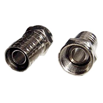 NETDIGITAL, F type connector, Male, Crimp type, Suits RG6 coaxial cable,