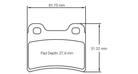 PAGID Kart Pads - Parolin KZ/DD2 Rear Brake Pads