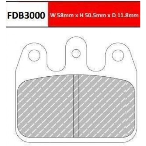 Ferodo Kart Brake Pads - CRG/GP KZ & DD2 Rear (Organic Compound)