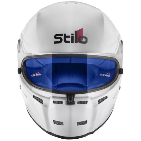 Stilo ST5 CMR Kart Helmet In White - Blue Lining