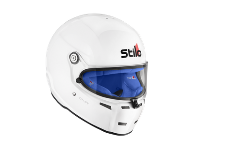 Stilo ST5 CMR Kart Helmet In White - Blue Lining