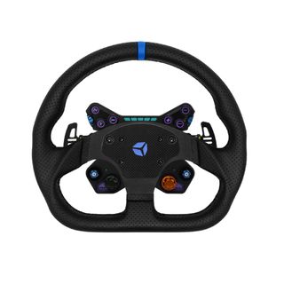 Cube Controls GT Pro V2 Reparto Corse Perforated Sim Racing Steering Wheel - 2 Paddle Black Hub