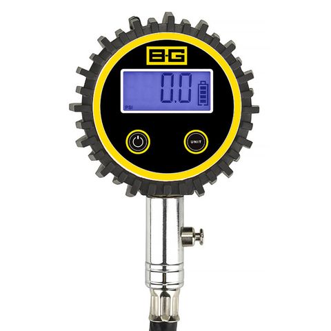 B-G Racing 2.5" Digital Tyre Gauge  0-60 Psi (Bar,Kpa, Kg/Cm)