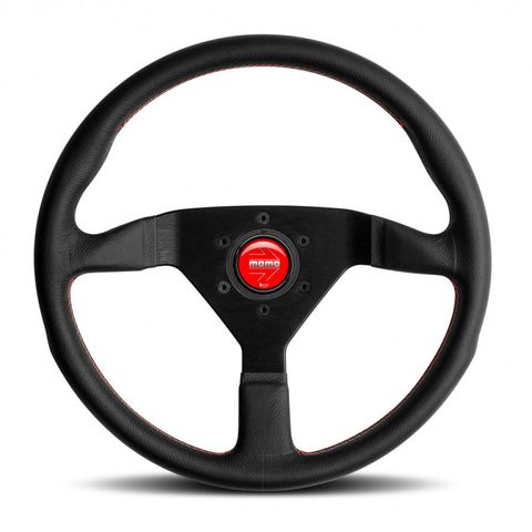 Momo Montecarlo Steering Wheel with Red Stitching 350mm