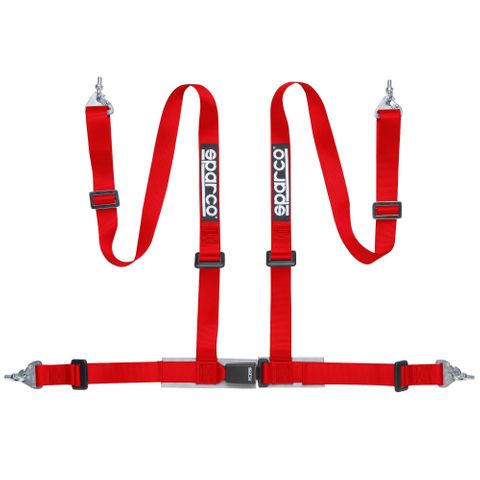 Sparco Club H-4M 4 Point Harness - Clip In