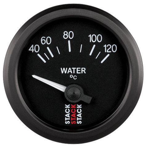 Stack Electrical Water Temp Gauge 40-120Deg C, 1/8" NPTF MALE