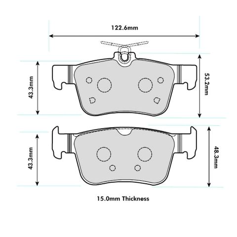 Ferodo Brake Pads - Honda Civic Type-R FK-8 (Brembo) Rear