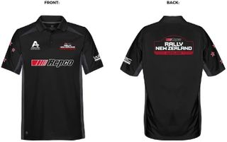 Rally NZ Polo Black Medium