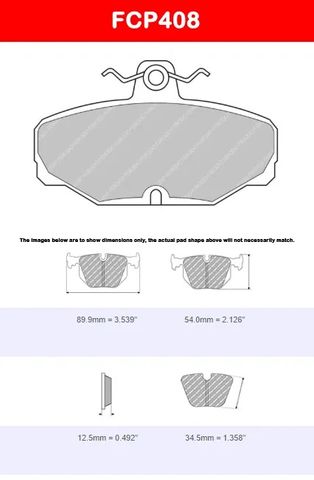 Ferodo Brake Pads - Caterham Rear