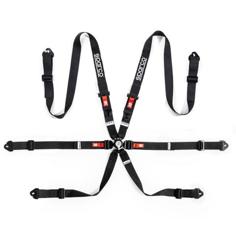 Sparco Competition H-2 PD Steel 6 Point Harness