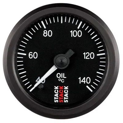 Stack Professional Oil Temp Pro Stepper Gauge 40-140C, 1/8" NPTF MALE