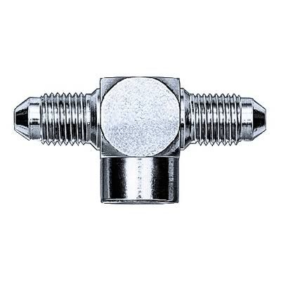 Aeroqwuip Fitting, Brake, SAE, 37 Degree Male to Female Inverted Flare Tee, -3 AN to 3/8 in.-24