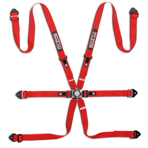 Sparco Competition H-2 PD Steel 6 Point Harness