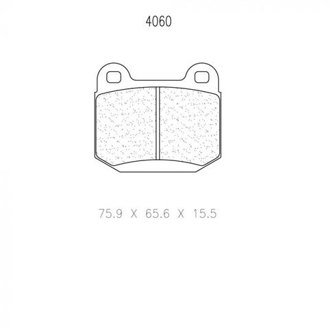 CL Brake Pads to suit Mitsubishi Lancer EVO 5-10 (BREMBO) Rear Brake Pads