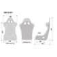 Sparco Grid Sky Qrt Fibreglass Seat