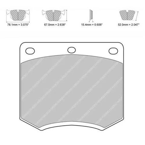 Ferodo Brake Pads  - Ford RS2000, Mexico, RS1600, Mk2 Escort - Front