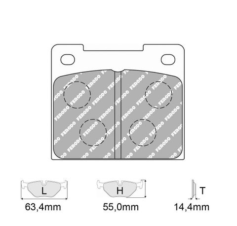 Ferodo DS2500 Brake Pads - Caterham Front