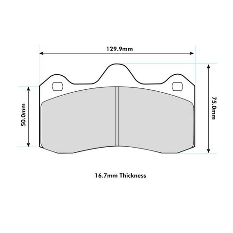 Ferodo DS2500 Brake Pads - Lotus ELISE/EVORA Rear (AP)