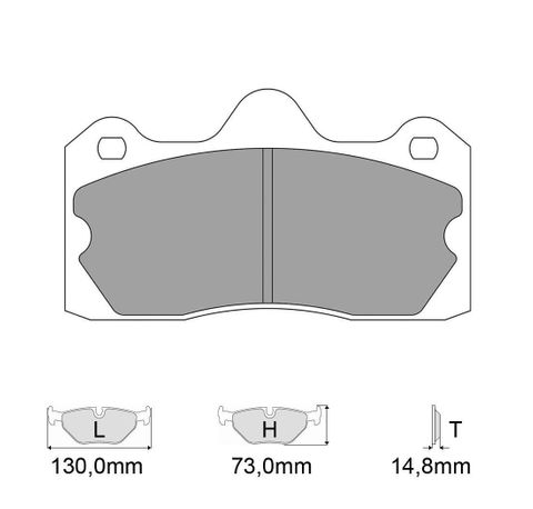 Ferodo DS2500 Brake Pads - AP Racing CP6627 Calipers