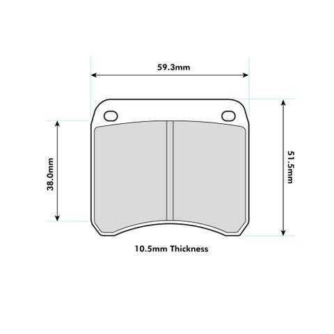 Ferodo Brake Pads - FCP342 AP Various 2 Piston / OE Calipers / Formula Ford
