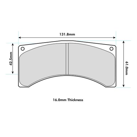 Ferodo DS3000 Brake Pads To Fit Brembo 07.5139 Calipers