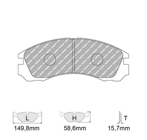 Ferodo Brake Pads - Mitsubishi Lancer EVO 3-7 Front