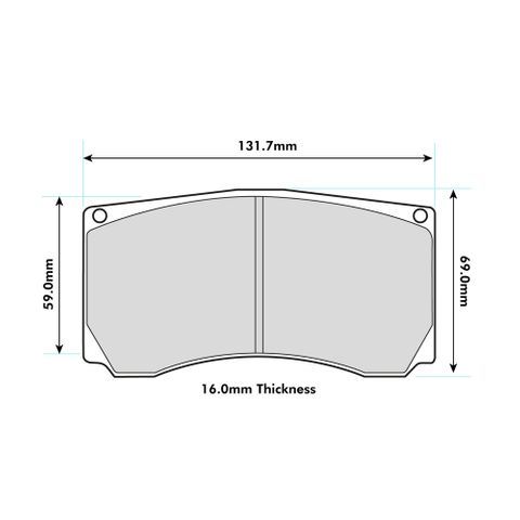 Ferodo DS3000 Brake Pads to fit Alcon K-Type Calipers