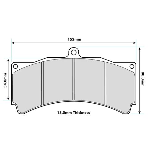 Ferodo DS1:11 Brake Pads to suit AP Racing CP5060 Calipers